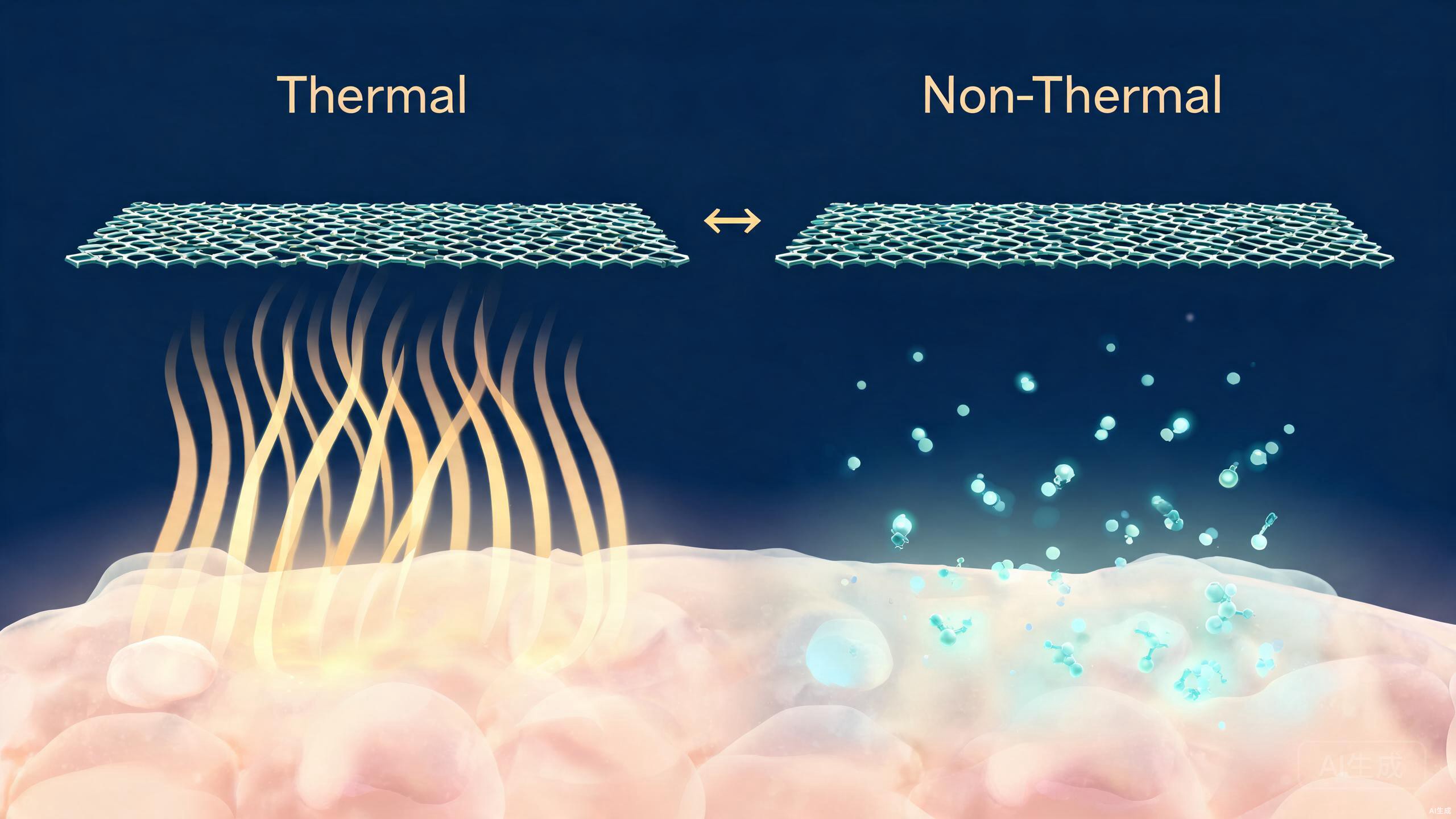 Dual-engine model showing both thermal delivery and non-thermal infrared radiation characteristics of far infrared technology