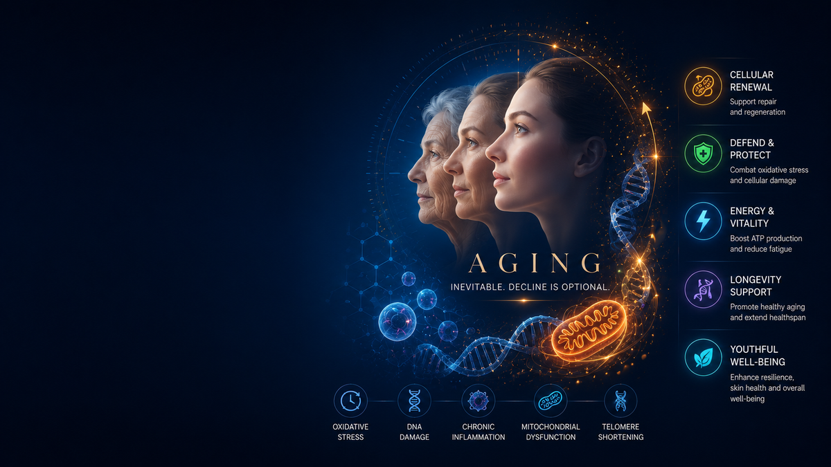 Aging and low energy shown as reduced recovery reserve and narrowing biological margin
