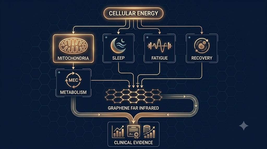 Cellular energy graph illustrating how biological output depends on balancing ATP supply with total demand
