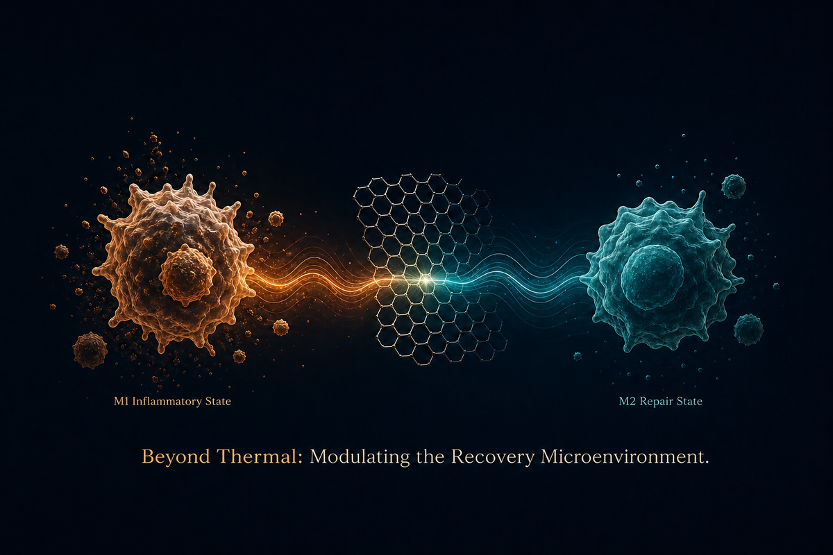 M1 to M2 macrophage polarization shift under graphene far infrared exposure