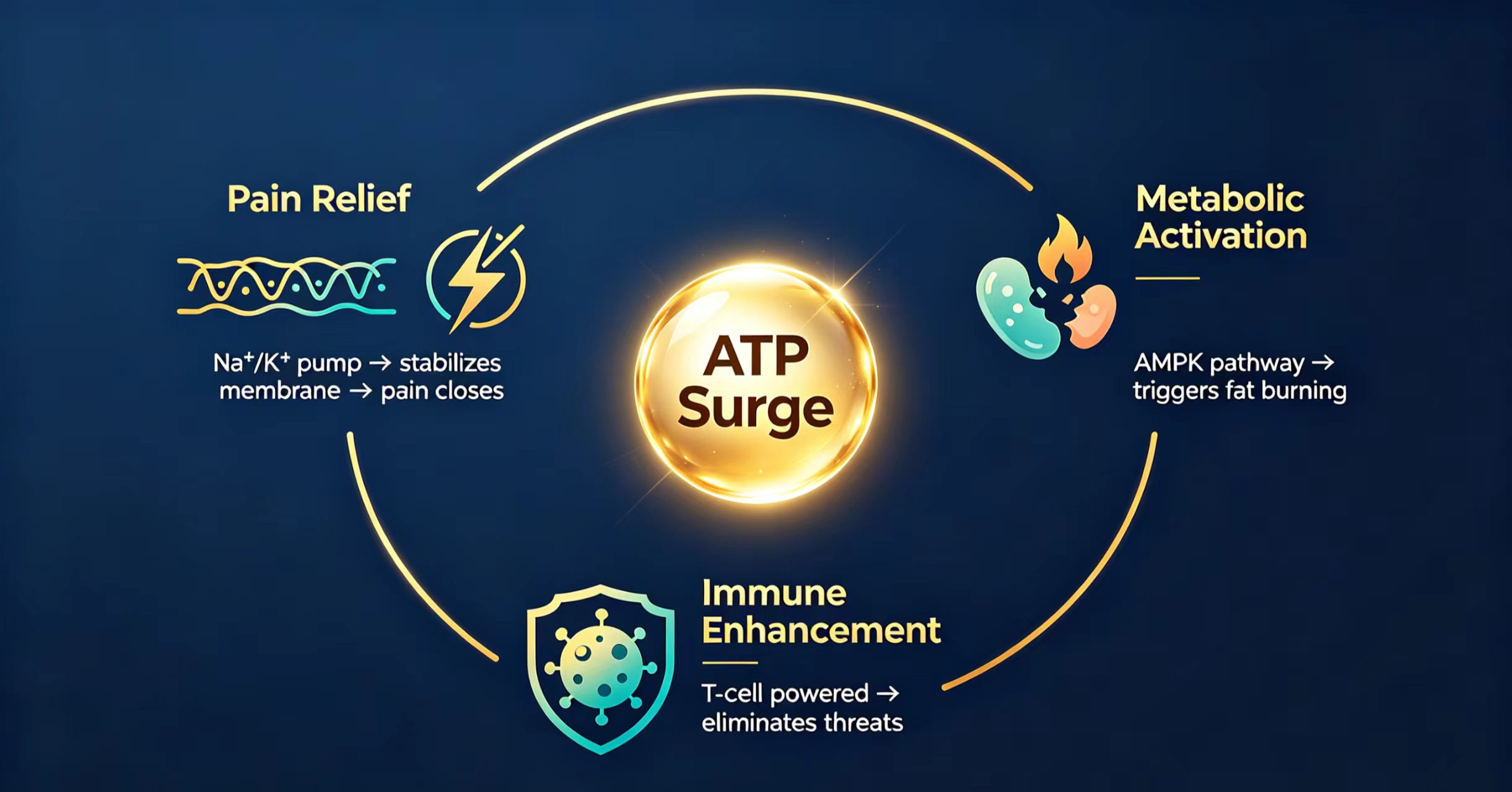 XIHE cellular energy supports nerve function, metabolic activity, and immune cell performance